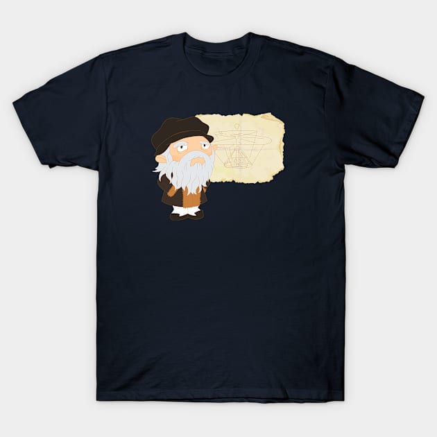 Leonardo da Vinci T-Shirt by alapapaju